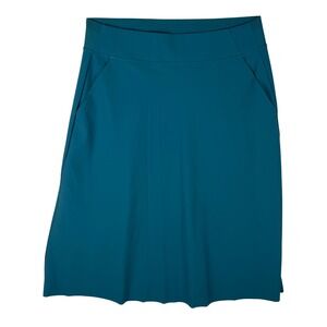 Athleta Cosmic Skirt Teal Blue BCI Certified Activewear Skirt Size M